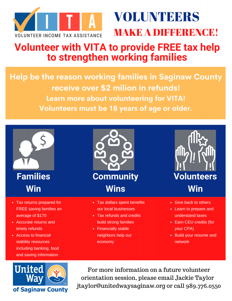 Vita program united way of saginaw county